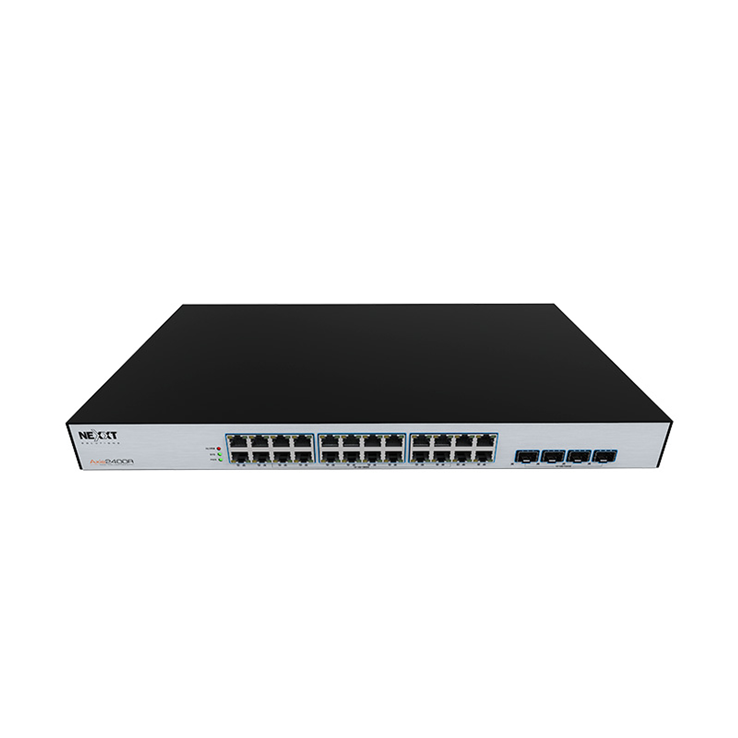 Nexxt Professional Axis 2400R Switch PoE+ Gigabit 24 Puertos, 4 SFP, 480W, Rack 19”, Switch Empresarial, Redes, CCTV, VoIP, WiFi 1