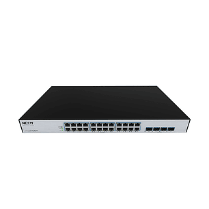 Nexxt Professional Axis 2400R Switch PoE+ Gigabit 24 Puertos, 4 SFP, 480W, Rack 19”, Switch Empresarial, Redes, CCTV, VoIP, WiFi
