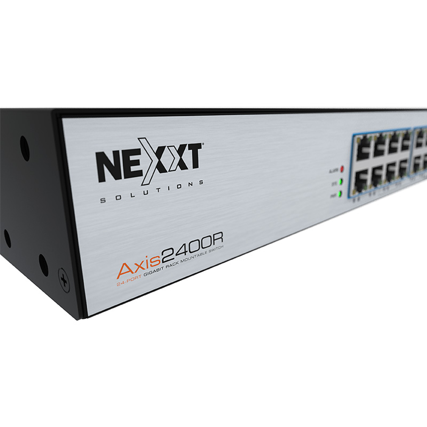 Nexxt Professional Axis 2400R Switch PoE+ Gigabit 24 Puertos, 4 SFP, 480W, Rack 19”, Switch Empresarial, Redes, CCTV, VoIP, WiFi 3