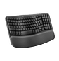 Logitech Wave Keys for Business Teclado Ergonómico Inalámbrico Bluetooth con Reposamanos - thumbnail 2