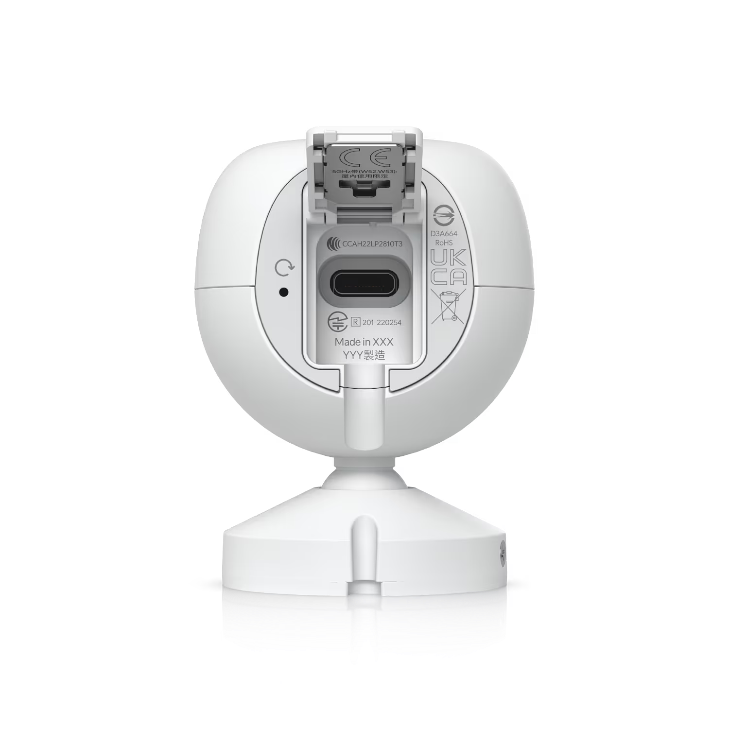 Ubiquiti UVC-G4-INS Camara WiFi Compacta 2K, 102.4deg, Visión Nocturna IR, 6m, IPX5, IK04, 6W, AI 6