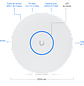 Ubiquiti UniFi U7-Pro-XG-B Punto de Acceso Wi-Fi 7 Tribanda, 16 Gbps, 2.5 GbE, PoE+ - Miniatura 1