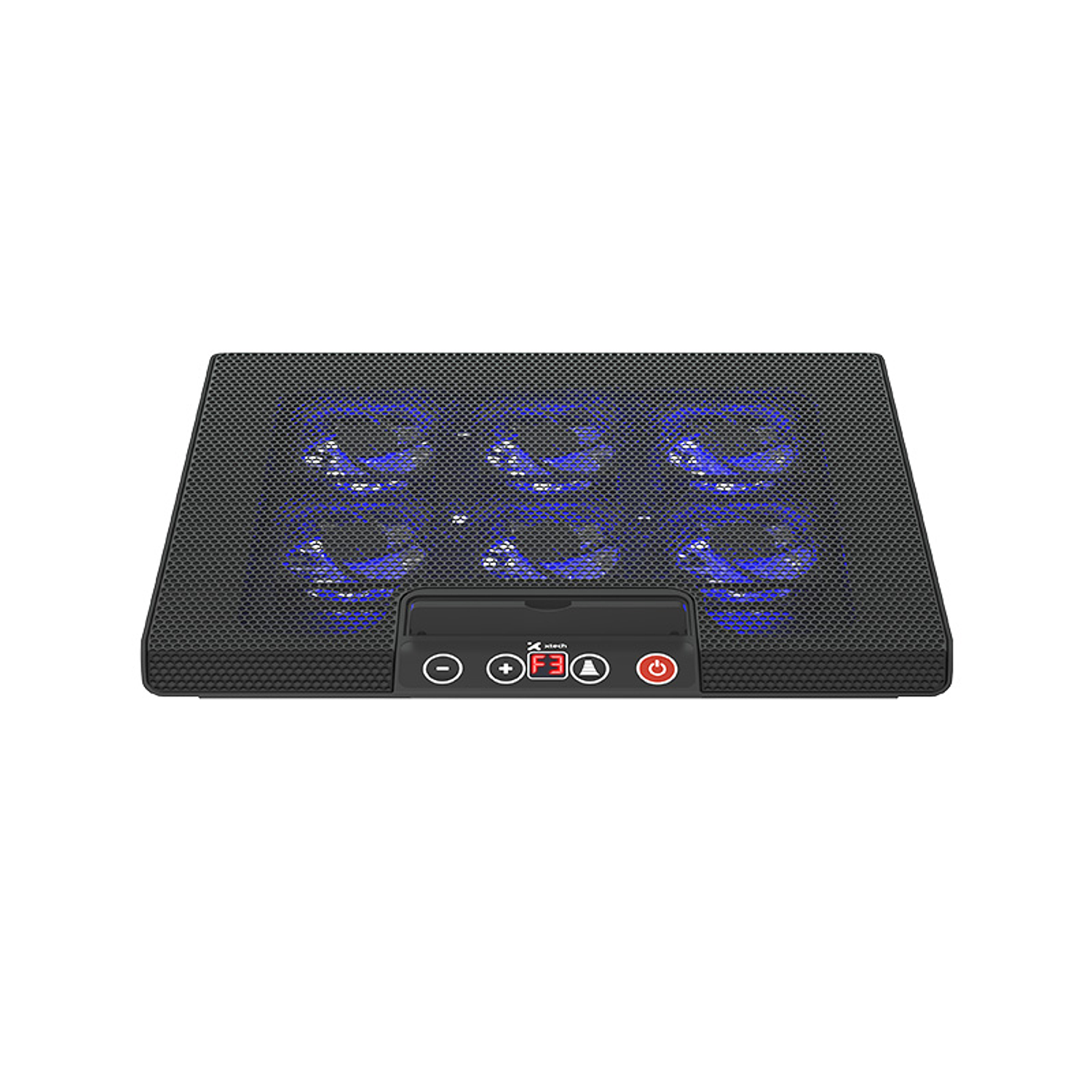 Xtech Tuuli Gaming XTA-161 Base Enfriamiento Notebook, 6 Ventiladores, LED Azul, Hasta 17”, USB 1