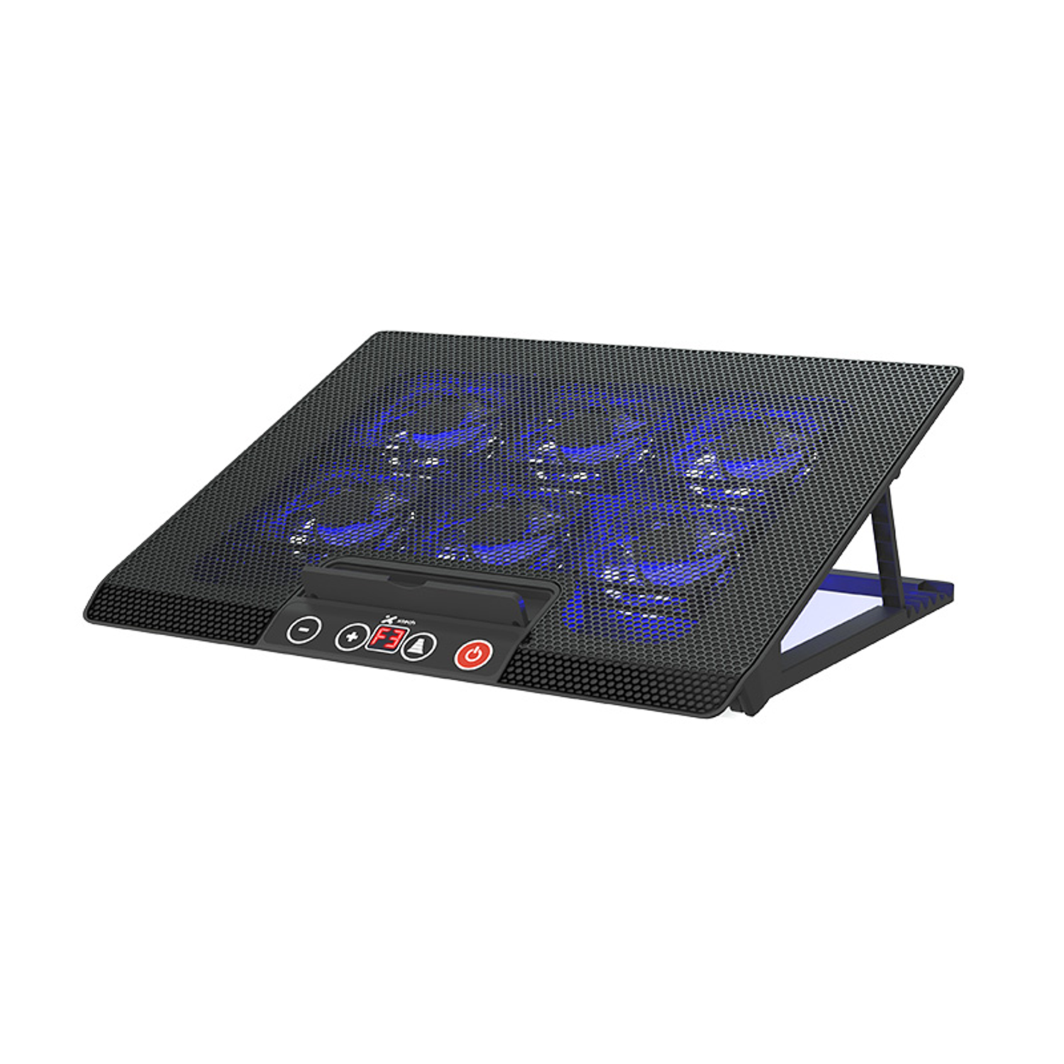 Xtech Tuuli Gaming XTA-161 Base Enfriamiento Notebook, 6 Ventiladores, LED Azul, Hasta 17”, USB 2