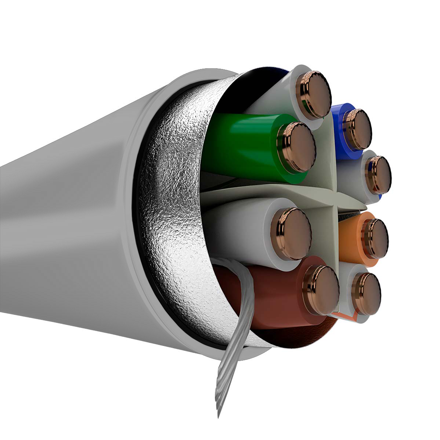 Nexxt Cable de Red Cat6A F/UTP4P 23AWG LSZH 305m Gris 2