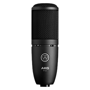 AKG P120 Micrófono Profesional de Estudio, Respuesta de Frecuencia 20Hz-20kHz, Atenuador de -20dB y Filtro de Corte de Bajos