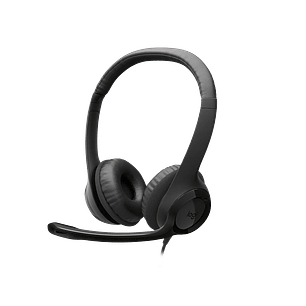 Logitech H390 Auriculares USB-C, Micrófono Bidireccional, Cable 1,9 m, Audio Claro, Compatible PC Mac Chromebook, Controles Integrados, Confort Largo Uso, Negro
