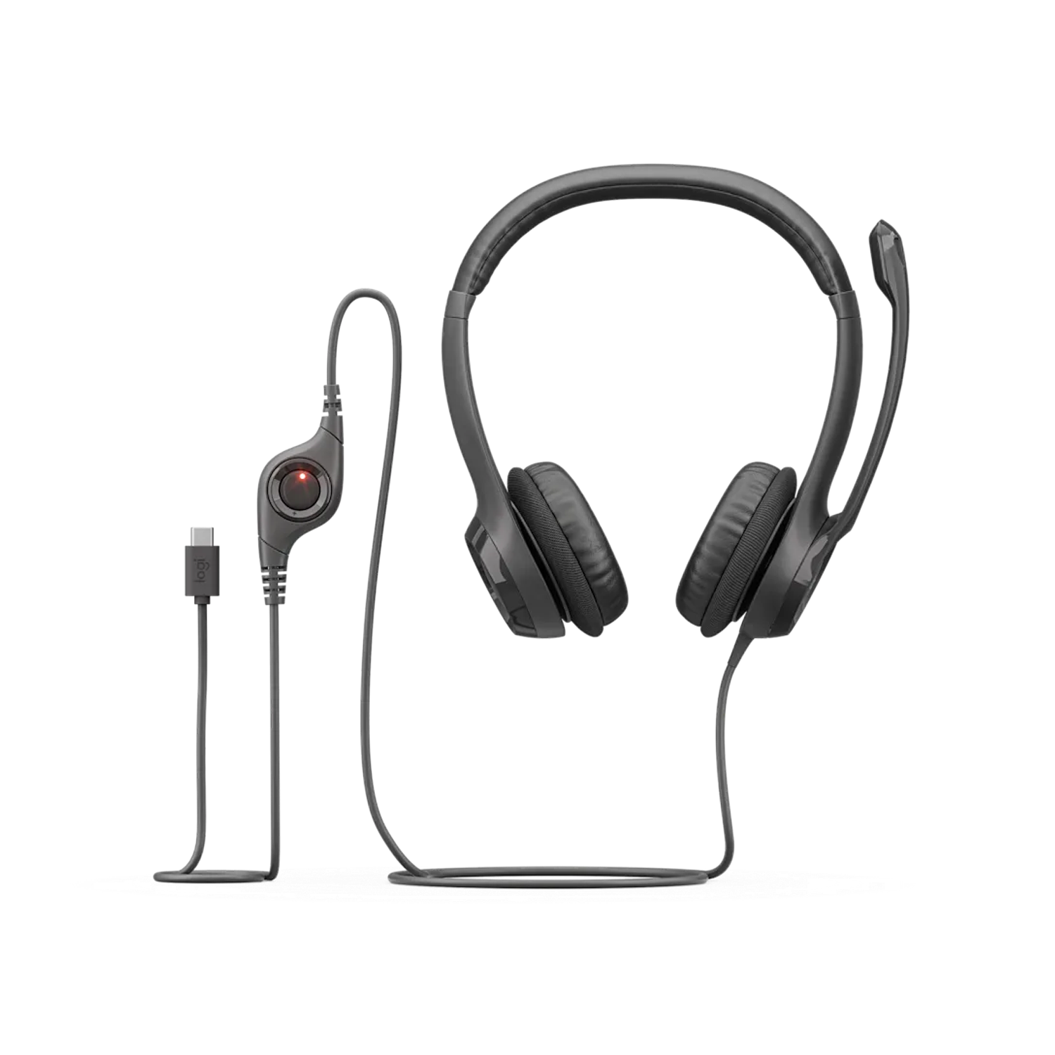 Logitech H390, Audífonos Con Micrófono USB C, PC, Mac  1