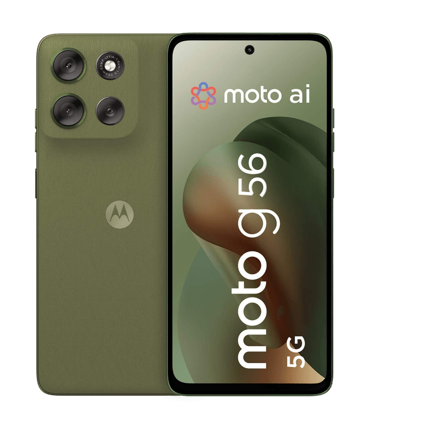 Motorola Moto G56 Smartphone, 256 GB, 8 GB RAM, Android 15.0, 50 MP + 8 MP, Color Verde 1