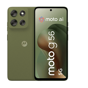 Motorola Moto G56 Smartphone, 256 GB, 8 GB RAM, Android 15.0, 50 MP + 8 MP, Color Verde
