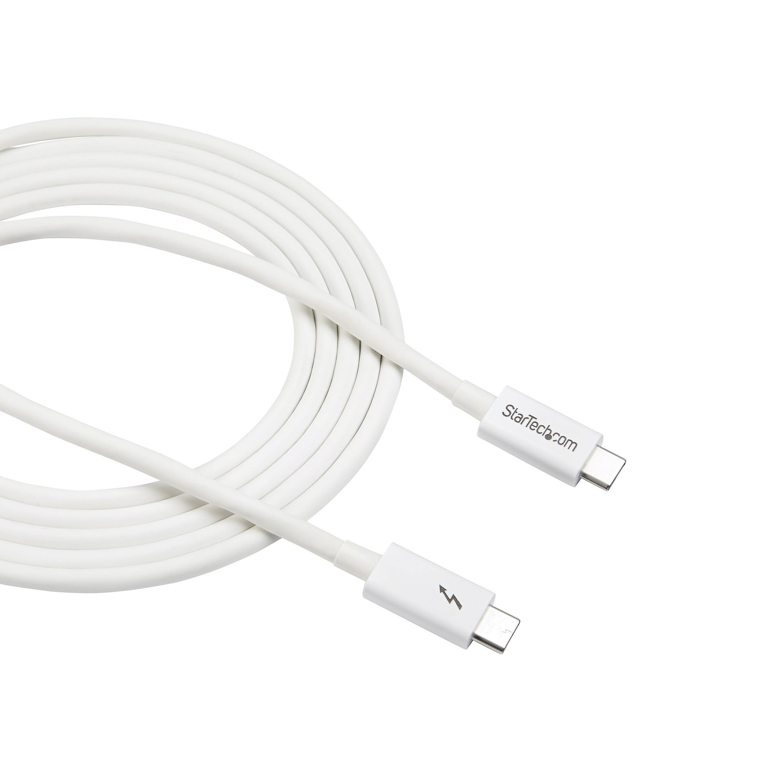 StarTech Cable Thunderbolt 3 de 2m Cable Compatible con USB-C y DisplayPort Blanco 1