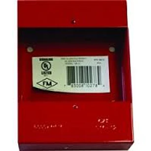 Notifier SB-10, Caja Metálica Roja de Montaje Superficial para NBG-12