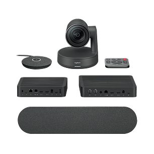 Logitech Rally Sistema de Videoconferencia Profesional 4K Ultra HD con Cámara y Audio Premium