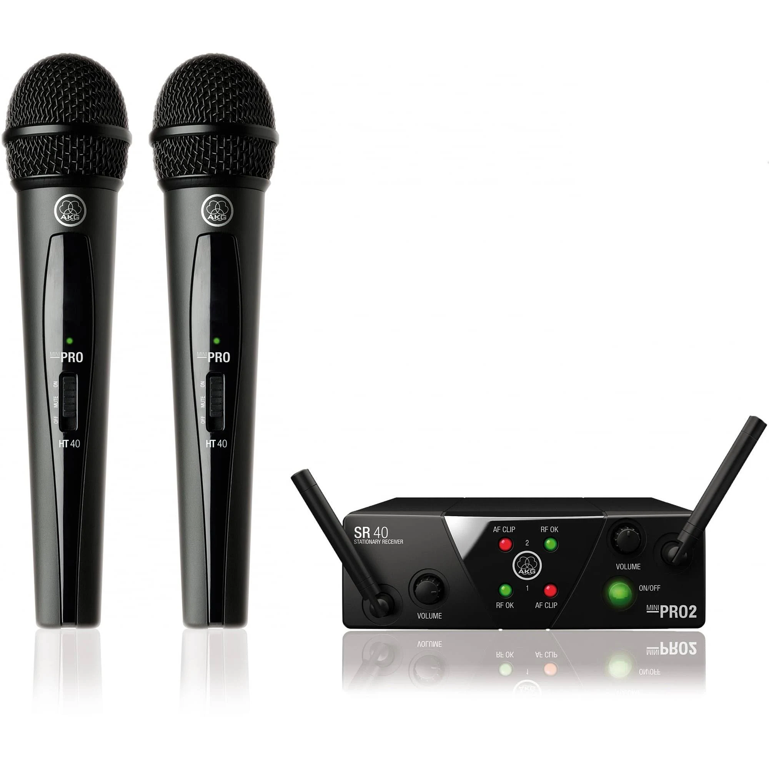 AKG WMS40 Mini Vocal Set ISM2 UHF Micrófono Inalámbrico, Hasta 30h 1