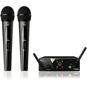AKG WMS40 Mini Vocal Set ISM2 UHF Micrófono Inalámbrico, Hasta 30h