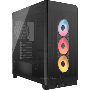 Corsair 4500X RS-R ARGB Gabinete Mid-Tower ATX, Cristal Templado Curvo Panorámico, Airflow 3D-Y, Soporte E-ATX, Ventiladores ARGB Incluidos