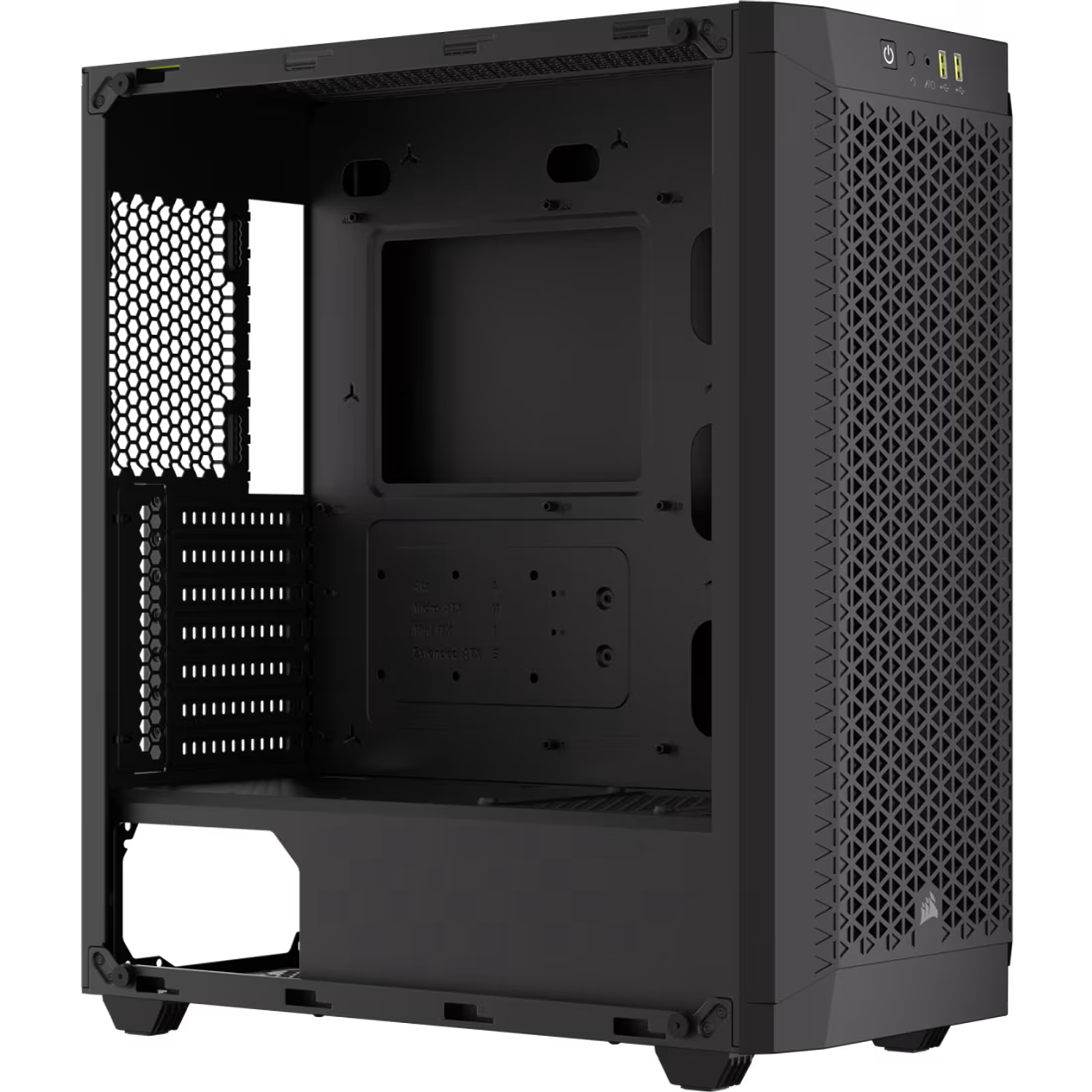 Corsair 480T Airflow ATX Gabinete Mid-Tower, Panel Frontal Airflow, Vidrio Templado, USB 3.2 Gen 1, Soporte E-ATX, Refrigeración 360 mm, Negro 6