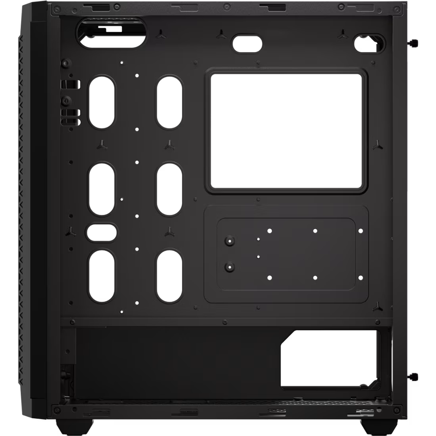 Corsair 480T Airflow ATX Gabinete Mid-Tower, Panel Frontal Airflow, Vidrio Templado, USB 3.2 Gen 1, Soporte E-ATX, Refrigeración 360 mm, Negro 7