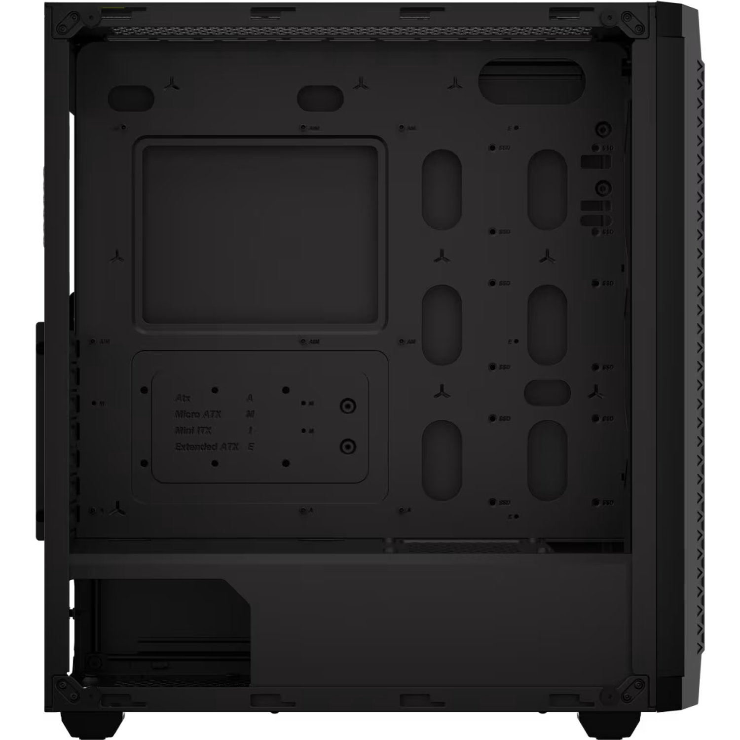 Corsair 480T Airflow ATX Gabinete Mid-Tower, Panel Frontal Airflow, Vidrio Templado, USB 3.2 Gen 1, Soporte E-ATX, Refrigeración 360 mm, Negro 10