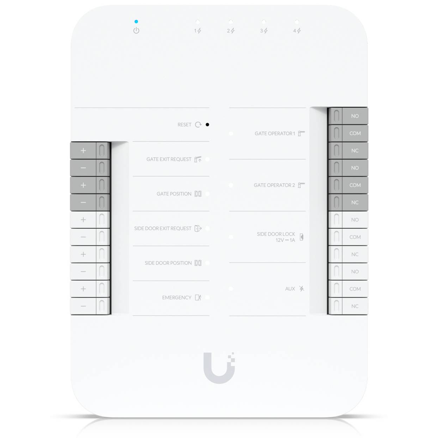 Ubiquiti UA-HUB-GATE Controlador de Portón DIN-Rail, PoE++, Ethernet Gigabit, Múltiples Relés, Control de Acceso, Seguridad Residencial y Comercial 1