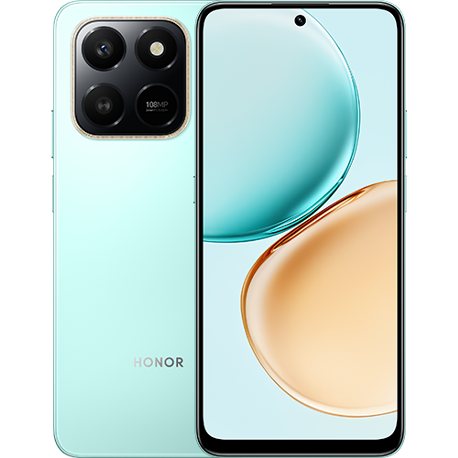 Honor X7d Smartphone 8GB RAM, 256GB, IP65, Batería 6500 mAh, Cámara 108MP, Pantalla 6.77” 120Hz, Android 15, Ocean Cyan