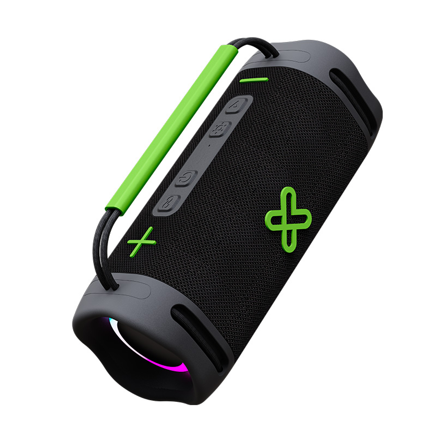 Klip Xtreme KBB-250 WaveRider Parlante Bluetooth Portátil 40W, Boombox Inalámbrico IPX7, Luces LED Multicolor, Batería hasta 74 Horas, TWS, USB, AUX, TF, Negro 1
