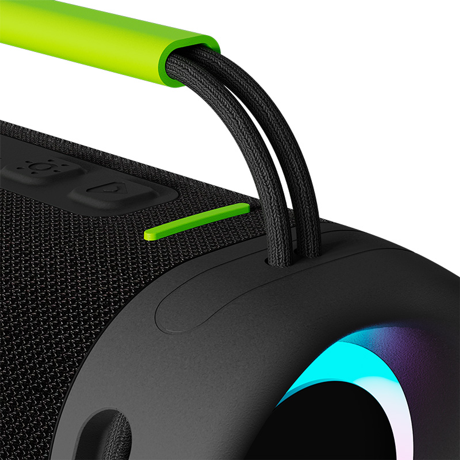 Klip Xtreme KBB-250 WaveRider Parlante Bluetooth Portátil 40W, Boombox Inalámbrico IPX7, Luces LED Multicolor, Batería hasta 74 Horas, TWS, USB, AUX, TF, Negro 5