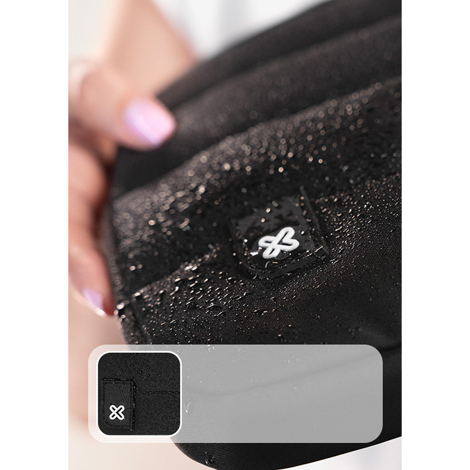 Klip Xtreme KNS-500 Funda para Laptop 16 Pulgadas, Nylon Resistente al Agua, Sleeve Portátil Acolchada, Color Negro 5