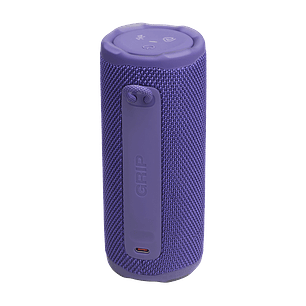 JBL Grip Parlante Bluetooth Portátil, Sonido JBL Pro, IP68 Resistente al Agua y Polvo, 14 h Reproducción, Luz LED Ambiental, Auracast, Morado