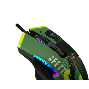 Primus Gaming PMO-S205BF Mouse Gamer Inalámbrico Trímodo, RGB, Multi-DPI, Ergonómico para Diestros, 2.4 GHz, Bluetooth, USB, Star Wars