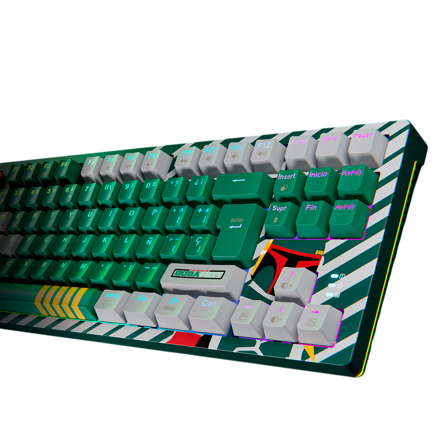 Primus Gaming BALLISTA82T Teclado Mecánico Gamer, Inalámbrico y Cableado, Español Latino, 2.4 GHz, Bluetooth, USB 2.0, RGB, Diseño Ergonómico 1