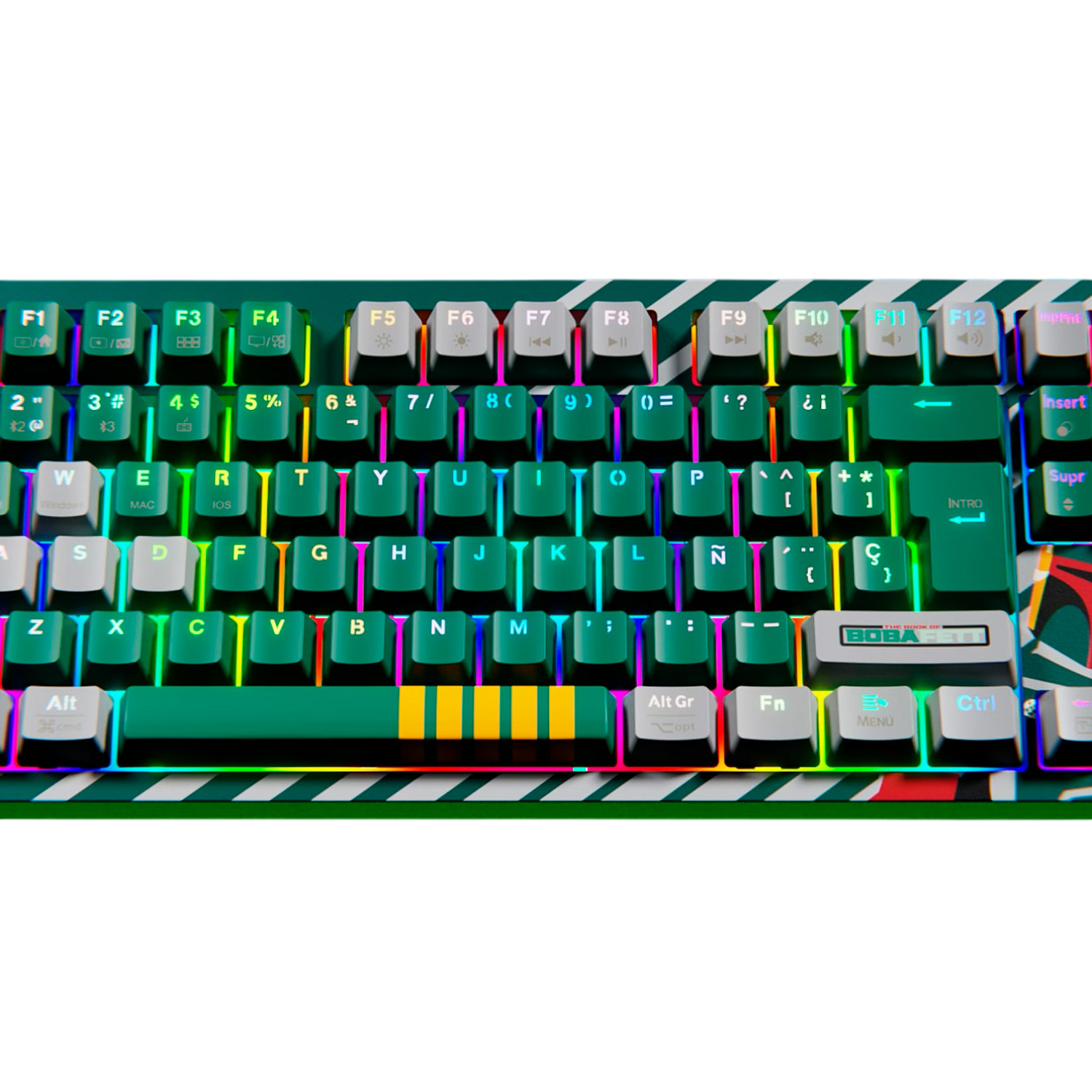 Primus Gaming BALLISTA82T Teclado Mecánico Gamer, Inalámbrico y Cableado, Español Latino, 2.4 GHz, Bluetooth, USB 2.0, RGB, Diseño Ergonómico 2