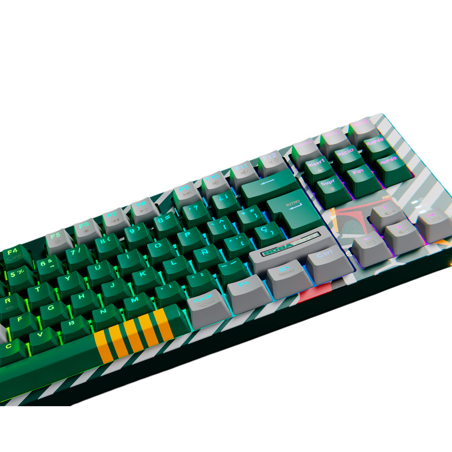 Primus Gaming BALLISTA82T Teclado Mecánico Gamer, Inalámbrico y Cableado, Español Latino, 2.4 GHz, Bluetooth, USB 2.0, RGB, Diseño Ergonómico 3