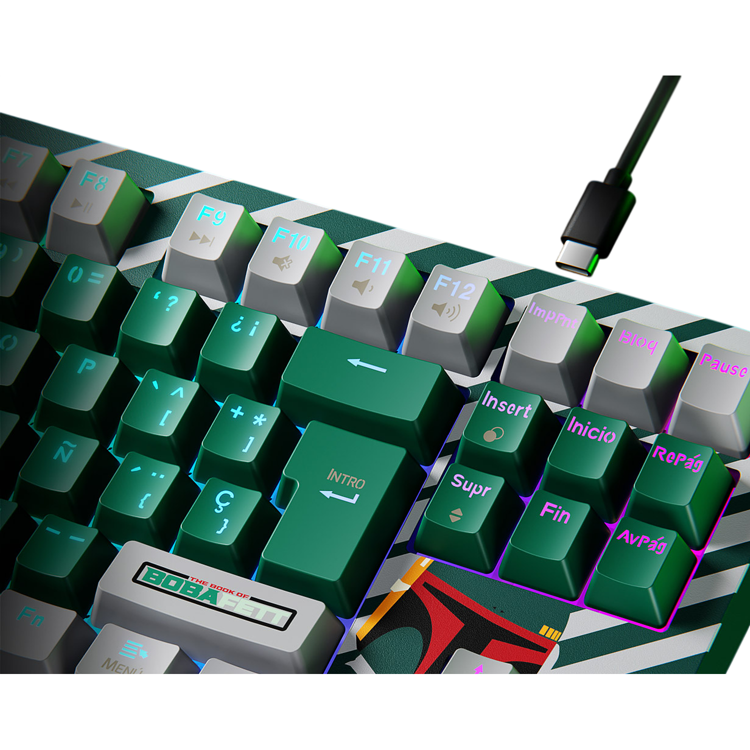 Primus Gaming BALLISTA82T Teclado Mecánico Gamer, Inalámbrico y Cableado, Español Latino, 2.4 GHz, Bluetooth, USB 2.0, RGB, Diseño Ergonómico 4