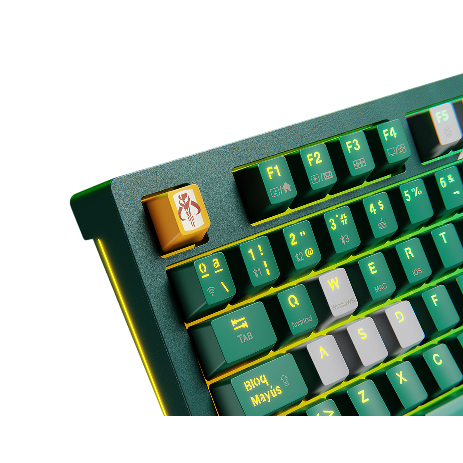 Primus Gaming BALLISTA82T Teclado Mecánico Gamer, Inalámbrico y Cableado, Español Latino, 2.4 GHz, Bluetooth, USB 2.0, RGB, Diseño Ergonómico 5