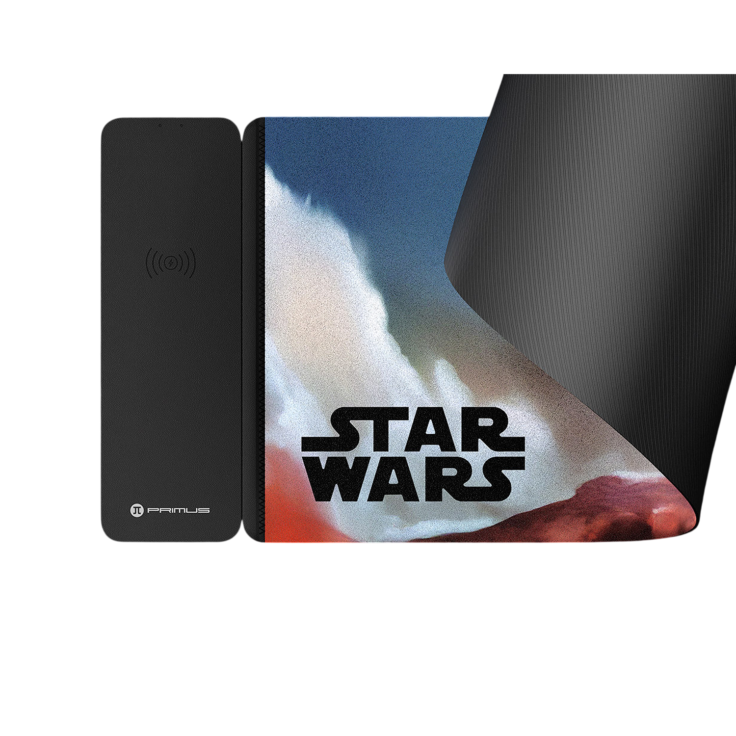 Primus Gaming PMP-S17BF-XL Alfombrilla Gamer Star Wars XL 30×80 cm, con Carga Inalámbrica 15W, Mouse Pad Gaming Antideslizante, Base Magnética Desmontable 2