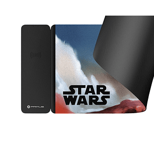 Primus Gaming PMP-S17BF-XL Alfombrilla Gamer Star Wars XL 30×80 cm, con Carga Inalámbrica 15W, Mouse Pad Gaming Antideslizante, Base Magnética Desmontable