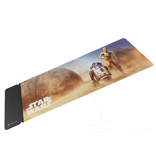 Primus Gaming PMP-S17DR-XL Mouse Pad XL Droids Edition 30x80 cm Alfombrilla Gamer XL, Superficie de Tela de Alta Precisión, Base Antideslizante, Edición Star Wars
