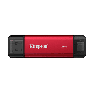 Kingston SSD Externo Portátil 2TB, Dual USB-A y USB-C, USB 3.2 Gen 2, Alta Velocidad hasta 1050MB/s, Compatible Windows macOS Android