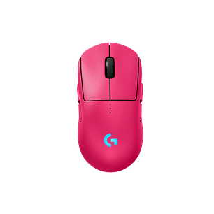 Logitech G PRO 2 LIGHTSPEED Mouse Gamer Inalámbrico, Sensor HERO 2 44K DPI, LIGHTFORCE, Ambidiestro, Esports, USB-C, RGB, Rosa