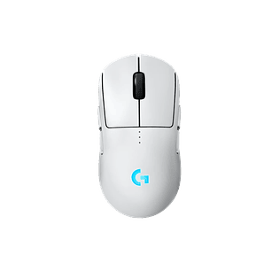 Logitech G PRO 2 LIGHTSPEED Mouse Gamer Inalámbrico, Sensor HERO 2 44K DPI, LIGHTFORCE, Ambidiestro, Esports, USB-C, RGB, Blanco