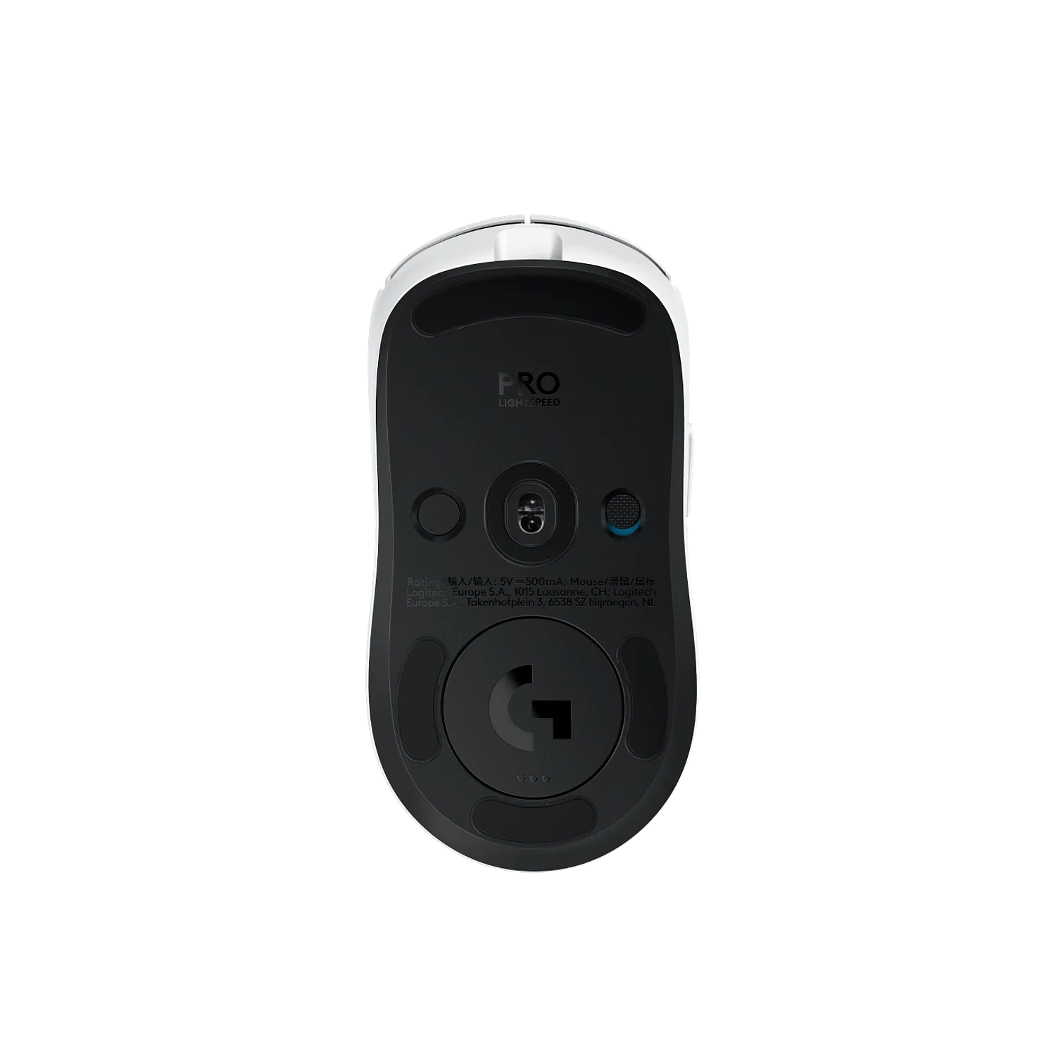 Logitech G PRO 2 LIGHTSPEED Mouse Gamer Inalámbrico, Sensor HERO 2 44K DPI, LIGHTFORCE, Ambidiestro, Esports, USB-C, RGB, Blanco 6