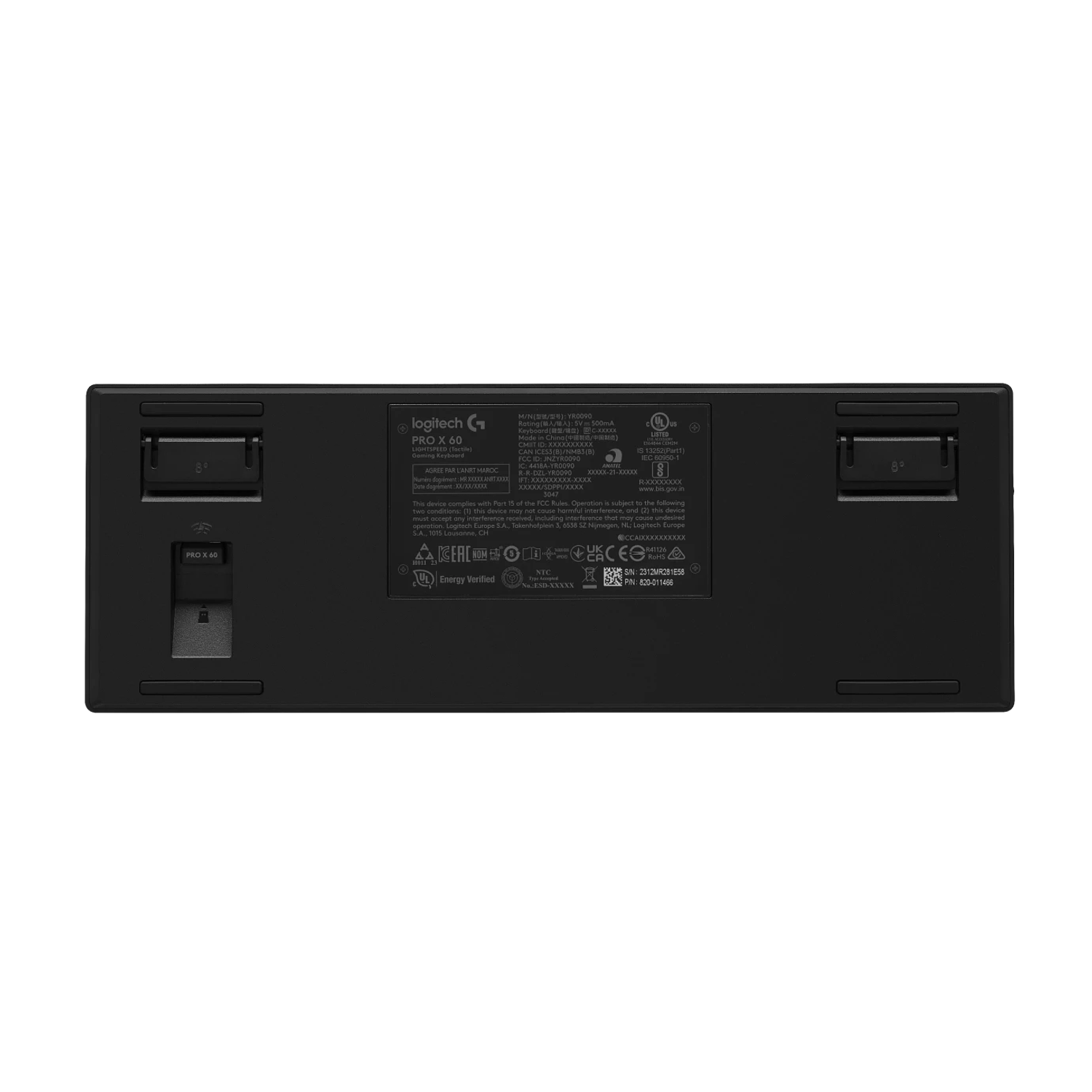 Logitech G PRO X 60 Negro Teclado Gamer Inalámbrico, Táctil, LIGHTSPEED, 60%, RGB LIGHTSYNC, KEYCONTROL, Bluetooth, USB-C, Esports 6