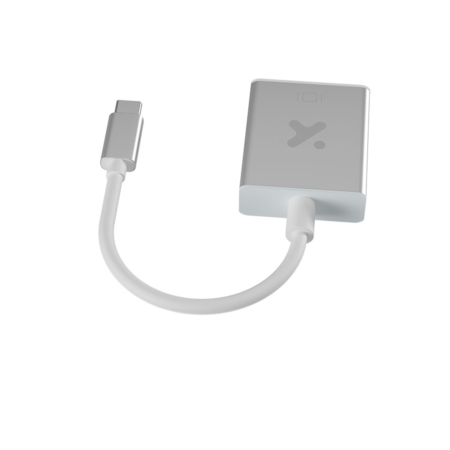 Xtech XTC-552 Adaptador USB-C a VGA, Display Adapter, Conector USB-C macho a VGA hembra, Resolución 1080p, Compatible Windows macOS Chrome OS Android, Carcasa Metálica, Cable 14cm, Plata 4