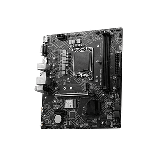 MSI PRO H610M-G WIFI Placa Madre Micro ATX, Socket LGA1700, Intel H610, Compatible Core i9, Core i7, Core i5, Core i3, Pentium, Celeron, Soporte DDR5, PCIe 4.0, Intel HD Graphics