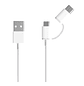 Xiaomi Mi 2 Cable 1 USB Cable Micro USB y Tipo C - thumbnail 2