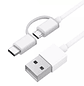 Xiaomi Mi 2 Cable 1 USB Cable Micro USB y Tipo C - thumbnail 4