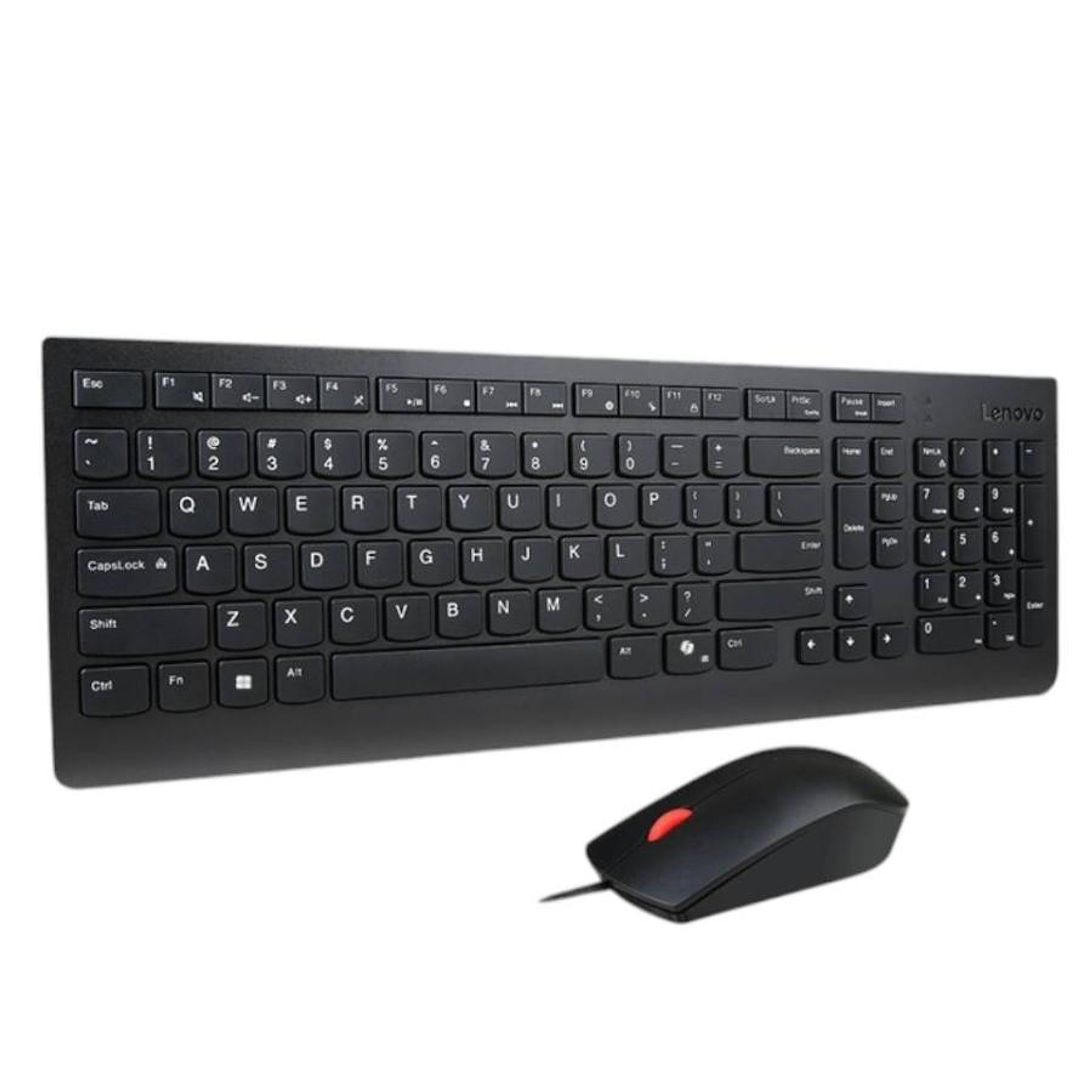 Lenovo Essential Wired Combo, Teclado y Mouse Alámbrico, USB, Teclado Completo con Tecla Copilot, Mouse Ambidiestro, Windows 10/11 1