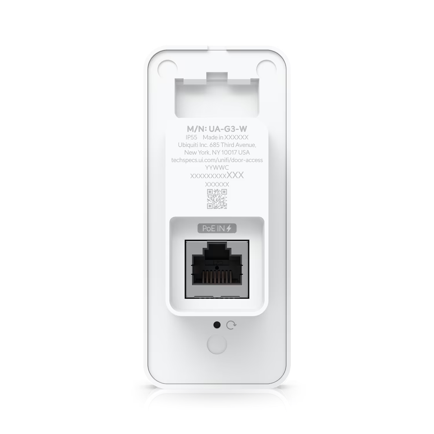 Ubiquiti UniFi UA-G3-W Lector de Acceso Terminal Compacto NFC/BLE con Resistencia IP55 y Alimentación PoE 9