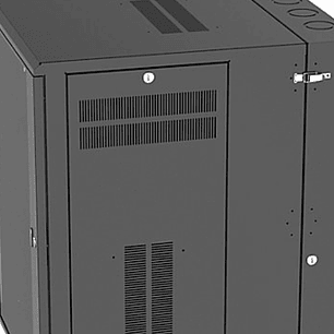 Panduit Pan-Zone Gabinete de Pared 18UR de Perfil Bajo con Sistema de Montaje Vertical y Profundidad de 30